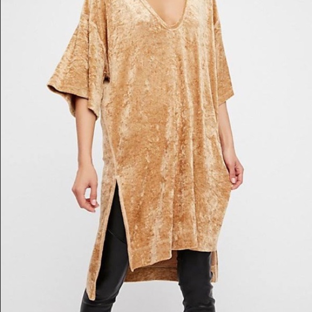 Free People The Luxe Velvet Oversized t-shirt